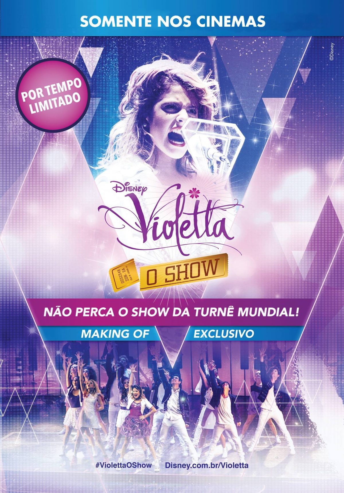 Violetta O Show Pôster E Lista De Cinemas Onde Ocorrerão Sessões 